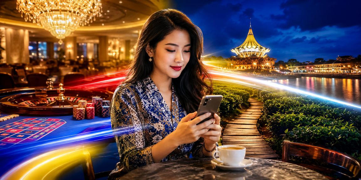 Pengguna Kuching mengakses kasino mudah alih 50450 dengan keselamatan data terjamin